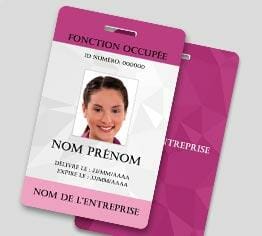 Impression badge professionnel plastique pvc perforation oblongue portrait cardzprinter