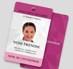 Badge perforation ronde – Portrait