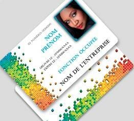 Impression badge professionnel plastique pvc standard paysage cardzprinter