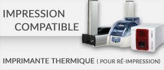 Impression carte plastique compatible imprimante thermique réimpression cardzprinter