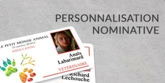 Impression carte plastique personnalisation nominative cardzprinter