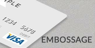 Impression carte plastique pvc embossage cardzprinter