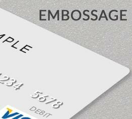 Impression carte plastique pvc embossage cardzprinter