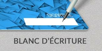 Impression carte plastique pvc blanc écriture cardzprinter