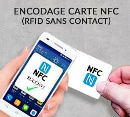 Impression encodage carte plastique nfc sans contact rfid cardzprinter