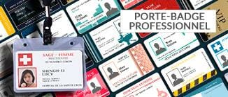 Impression porte badge professionnel nominatif et carte professionnelle nominative directement en ligne surcardzprinter