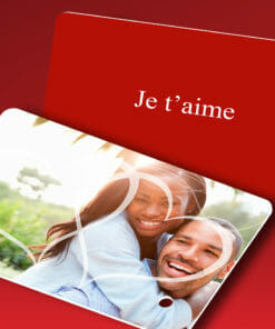 Impression carte St Valentin Cordibus Perforée