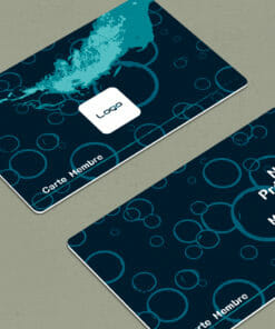 Carte membre plastique Natantes bleue 2