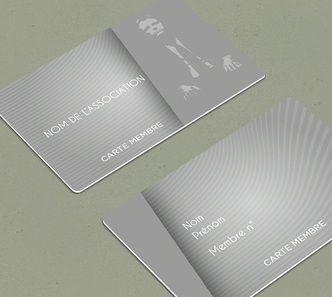 Modèle de carte membre premium à imprimer