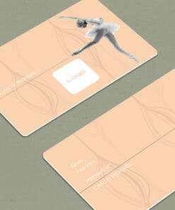 Carte membre plastique Choro beige 2