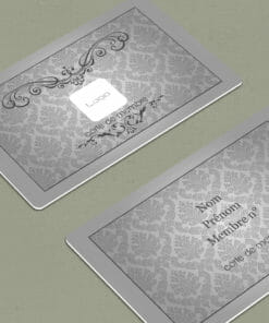 Carte premium plastique Privilegium grise 2