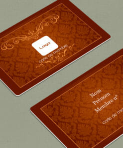 Carte premium plastique Privilegium marron 2
