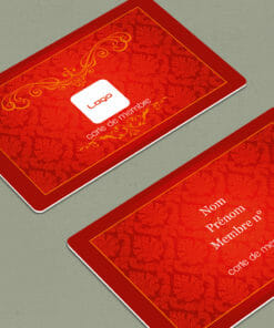 Carte premium plastique Privilegium rouge 2