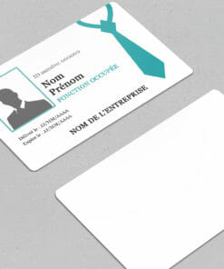 Badge professionnel nominatif Negotium Bleu