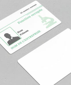 Badge professionnel nominatif Quaerere vert