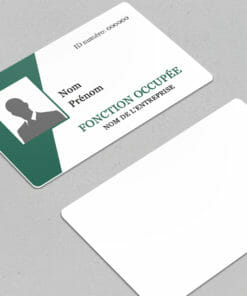 Badge professionnel nominatif Tantum Vert
