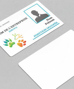 Badge professionnel nominatif Veterinarius Bleu