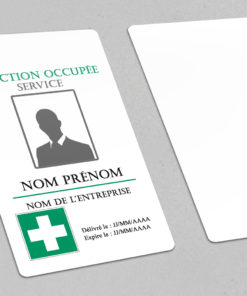 badge hopital à personnaliser pour l'adapter à votre établissement medical