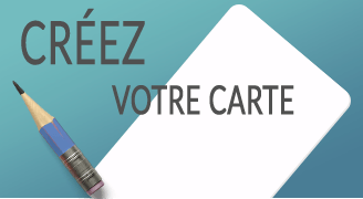 Créer la carte de vos rêves en quelques clics seulement via l'outil en ligne de Cardzprinter, l'imprimeur nouvelle génération.