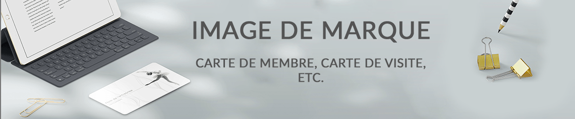 Impression de mise en valeur de votre image de marque avec des impressions de carte de visite de luxe, carte membre, etc.