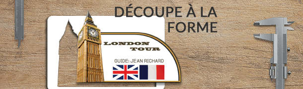 Impression de carte et badge professionnel en pvc découpe à la forme sur-mesure chez la spécialiste de la carte pvc