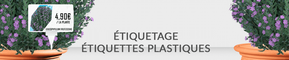 Impression sur carte pvc d'étiquette plastique. Idéal étiquetage en plastique.