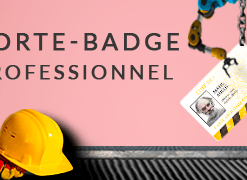 Porte badge professionnel