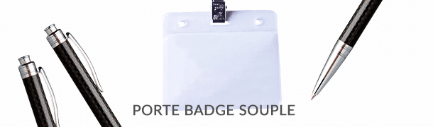 Où acheter un lot de porte badge souple transparent, pas cher, en France et sur internet