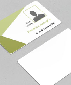 Badge professionnel nominatif Frangibile Vert