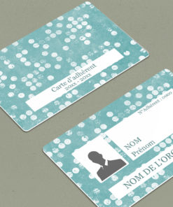 Carte Membre Punctatum Bleu