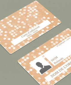 Carte Membre Punctatum Orange