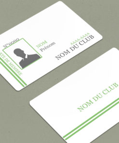 imprimez la carte adhérent de votre club en quelques minutes grâce à nos modèles prêt à personnaliser