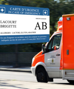 Carte d'urgence - Carte I.C.E (In case of emergency)