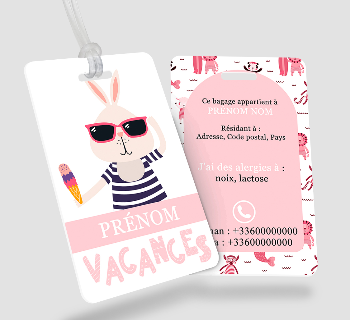 Petit accessoire, grande utilité pour étiqueter vos bagages ou ceux de vos enfants