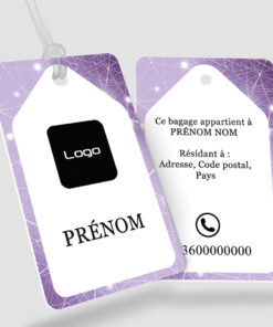 Super étiquette bagage originale en plastique et à personnaliser vous même en ligne