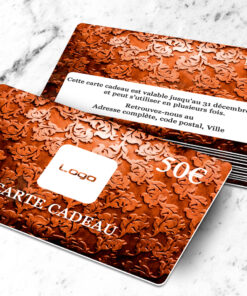 Créer une carte Cadeau plastique Flos Lignum marron