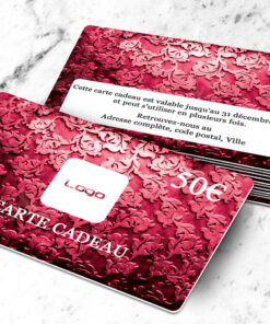 Créer une carte Cadeau plastique Flos Lignum rose