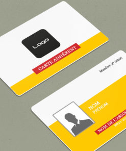 Carte Membre Secare Jaune