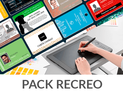 Vous avez un modèle de carte plastique sans le fichier à imprimer, on vous refait sa création