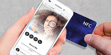 encodage nfc pour création sur-mesure de Vcard (carte de visite connectée NFC)