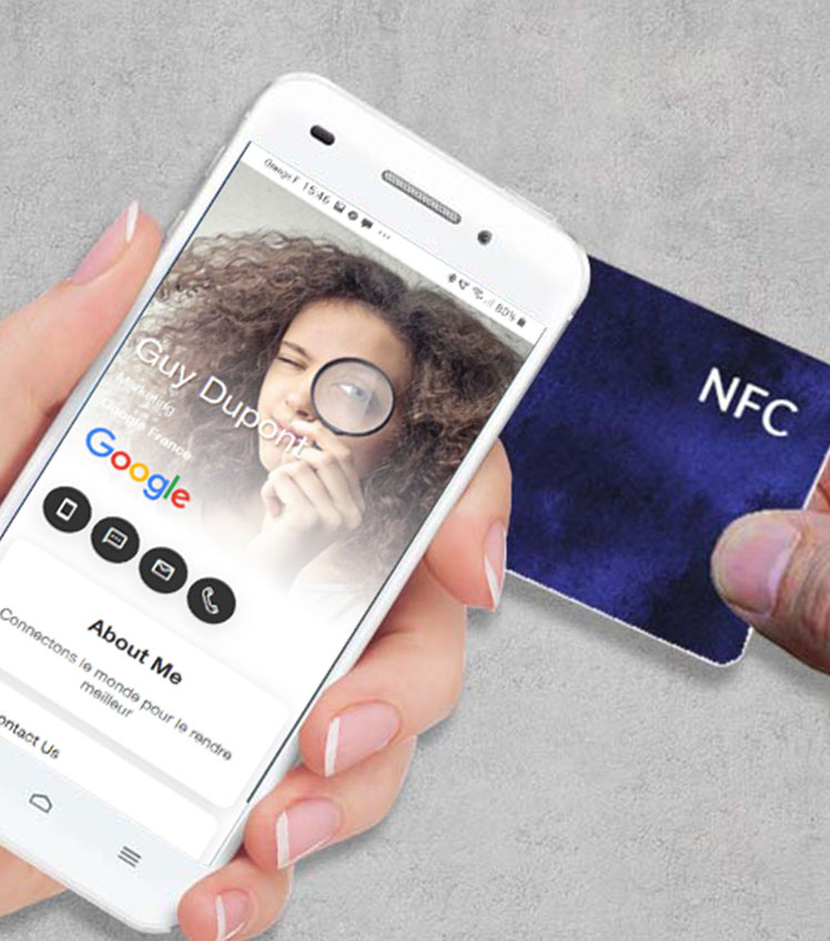 Créer une authentique carte de visite connecté avec votre interface personnalisable